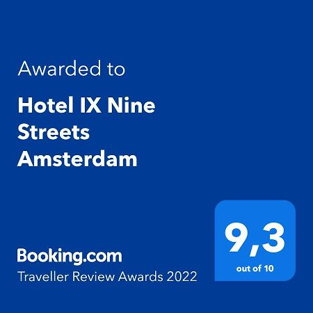 Hotel IX Nine Streets Amsterdam Esterno foto